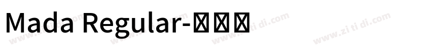 Mada Regular字体转换